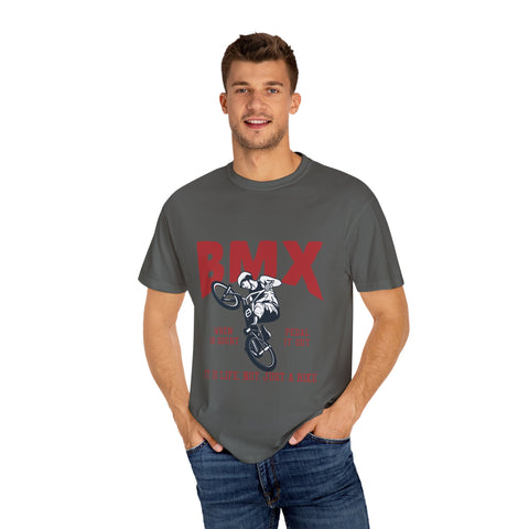 BMX Unisex Garment-Dyed T-Shirt - "When in Doubt Pedal It Out"