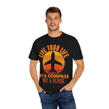 Live Tour Life T-Shirt - Unisex Garment-Dyed Tee for Travel Enthusiasts