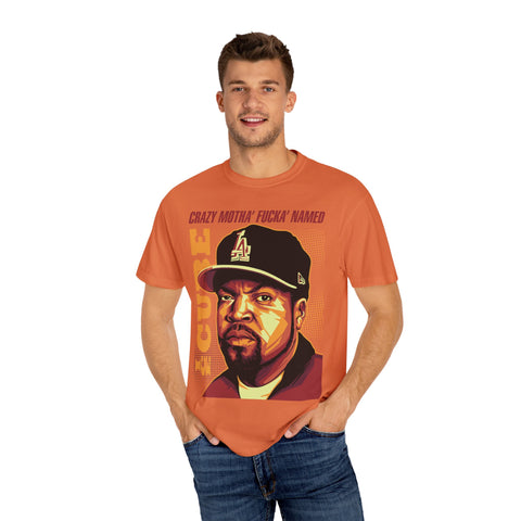 Unisex Garment-Dyed T-Shirt - 'Crazy Motha' Fucka' Named Ice Cube Graphic Tee