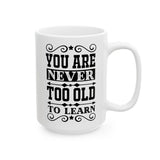 Personalized Ceramic Mug - Motivational Quote for Coffee Lovers