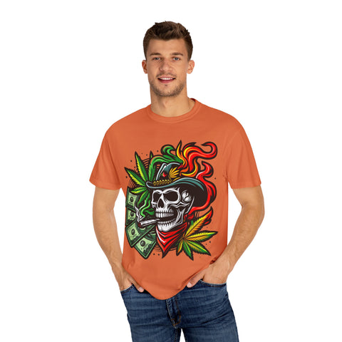 Skull & Smoke T-Shirt | Cool Unisex Graphic Tee for Music Lovers, Festival Wear, Street Style, Gift Idea, Vibrant Design