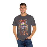 Cool Lion Sunglasses Unisex Garment-Dyed T-shirt