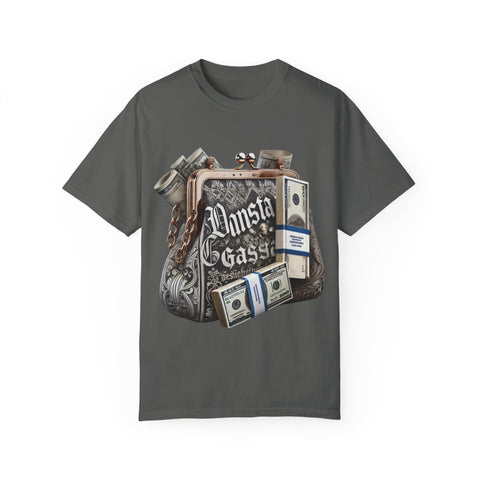 Gangsta Money Bag T-Shirt - Unisex Garment-Dyed Tee