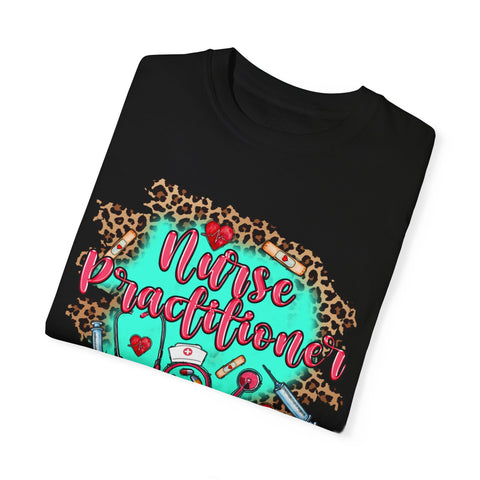 Norse Practitioner T-Shirt - Unisex Garment-Dyed Tee with Leopard Print Design