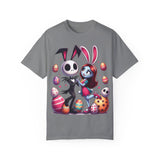 Easter-Themed Unisex T-Shirt with Bunny & Skeleton Print