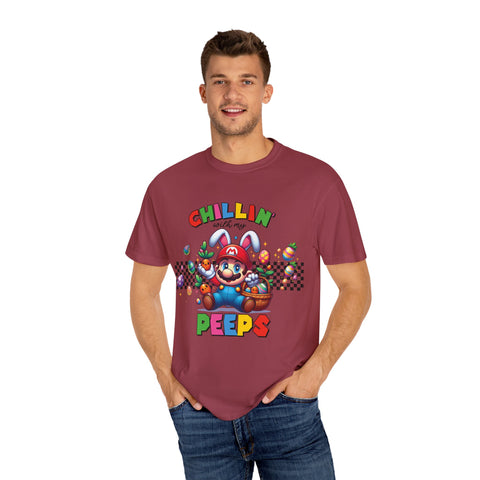 Chillin' with My Peeps Unisex T-Shirt - Fun & Colorful Graphic Tee for Easter Celebrations