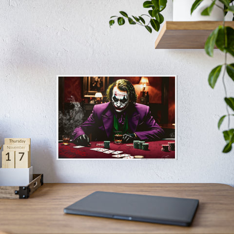 Gothic Joker Gloss Poster - Dark Wall Art for Movie Lovers