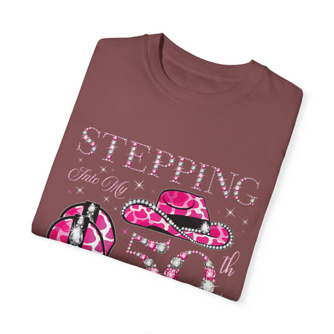 50th Birthday Cowgirl T-Shirt | Unisex Garment-Dyed Tee