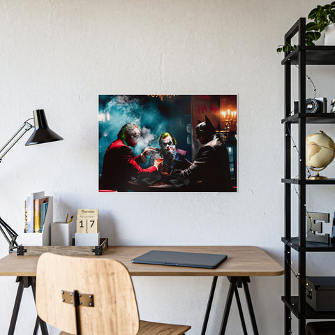Gotham Villains Gloss Poster – Iconic Joker & Batman Wall Art