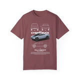 Tesla Cybertruck Unisex Garment-Dyed T-Shirt | Automotive Enthusiast Apparel