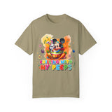 Chilling With My Peeps Unisex Garment-Dyed T-shirt | Fun Easter Graphic Tee