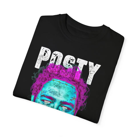 Posty Unisex Garment-Dyed T-shirt | Vibrant Vintage Style Tee for Music Lovers