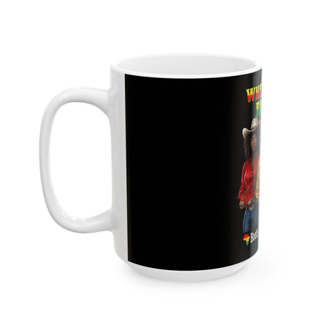Western Themed Ceramic Mug - Perfect for Cowboy Lovers and Gifts