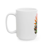 Stylish High Vibe Ceramic Mug - Skeleton Design (11oz & 15oz) for Coffee Lovers