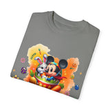 Chilling With My Peeps Unisex Garment-Dyed T-shirt | Fun Easter Graphic Tee