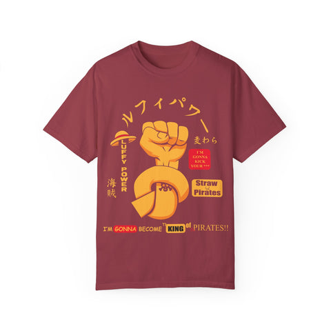 Unisex Luffy Power Graphic T-Shirt - King of Pirates Design