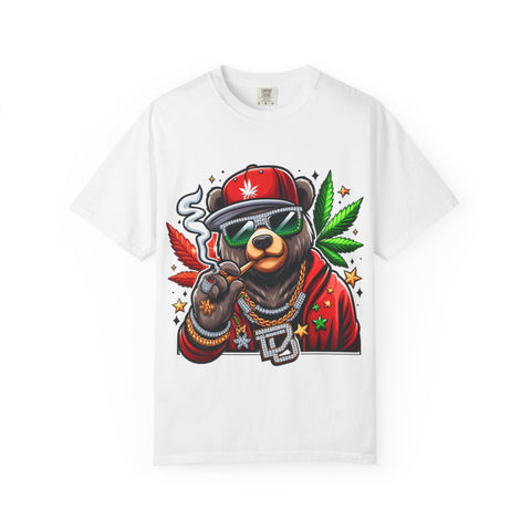 Chill Vibe Bear Unisex T-Shirt - Trendy Streetwear for Cannabis Lovers