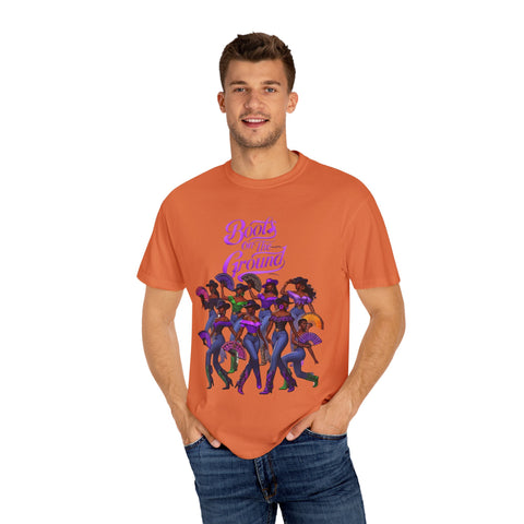Empowering Women T-Shirt - Boots on the Ground Design - Unisex Garment-Dyed Tee