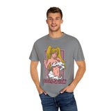 Anime-Inspired Unisex Garment-Dyed T-Shirt - Playful Manga Design