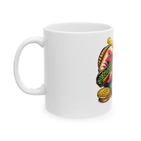 Rolling Hands Ceramic Mug - 11oz & 15oz | Perfect for Coffee Lovers & Gift Ideas