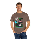 Magic Gnome T-shirt - Where Every Puff Unearths Magic | Unisex Garment-Dyed Tee for Nature Lovers