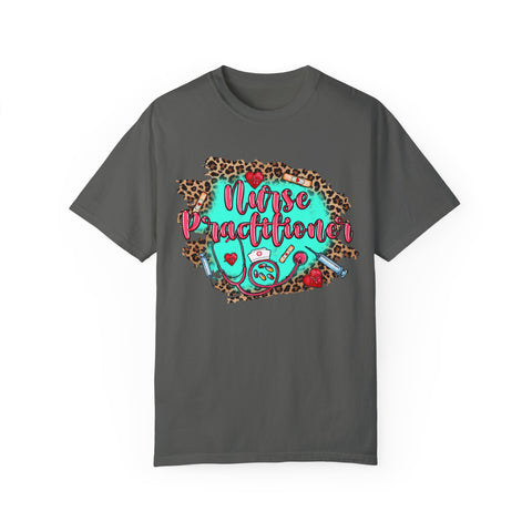 Norse Practitioner T-Shirt - Unisex Garment-Dyed Tee with Leopard Print Design
