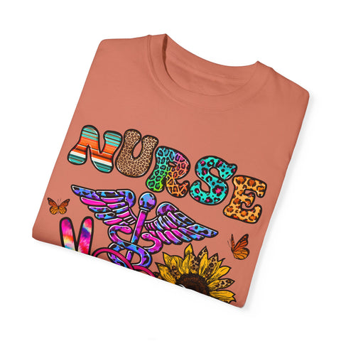 Colorful Nurse Graphic T-Shirt – Perfect for Healthcare Heroes