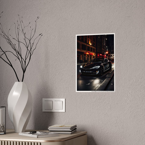Sleek Car Gloss Poster - Modern Wall Art for Auto Enthusiasts