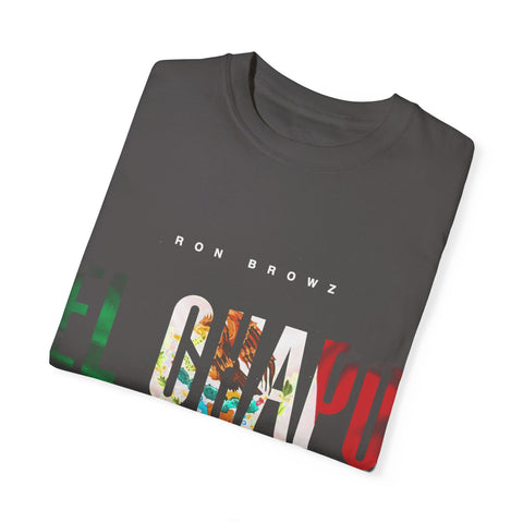 Unisex Garment-Dyed T-Shirt with 'EL CHAPU' Design - Casual Vibe, Perfect for Everyday Wear