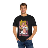 Anime-Inspired Unisex Garment-Dyed T-Shirt - Playful Manga Design