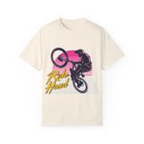 Ride Hard Unisex Garment-Dyed T-Shirt - Perfect for Cyclists & Outdoor Enthusiasts