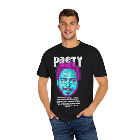 Posty Unisex Garment-Dyed T-shirt | Vibrant Vintage Style Tee for Music Lovers