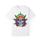 Skull & Leaf Graphic Unisex T-Shirt - Perfect for Festivals & Casual Wear