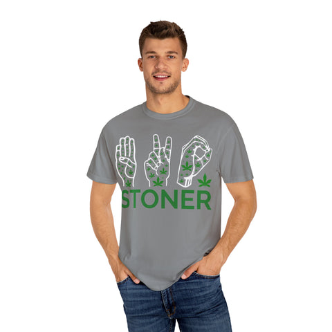 Unisex Stoner T-Shirt - Stylish Garment-Dyed Tee for Chill Vibes