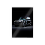 Sleek Black SUV Gloss Poster | Modern Home Decor | Perfect for Car Enthusiasts