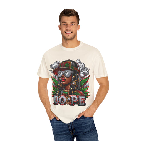 Dope Graphic Unisex Garment-Dyed T-Shirt – Stylish Cannabis-Inspired Tee for Everyday Wear