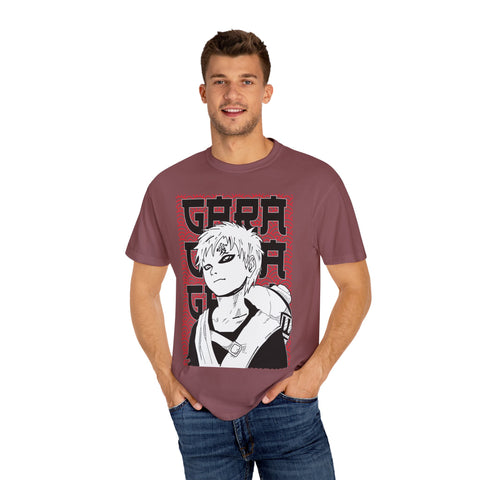 Anime-Inspired Garment-Dyed T-Shirt for Fans