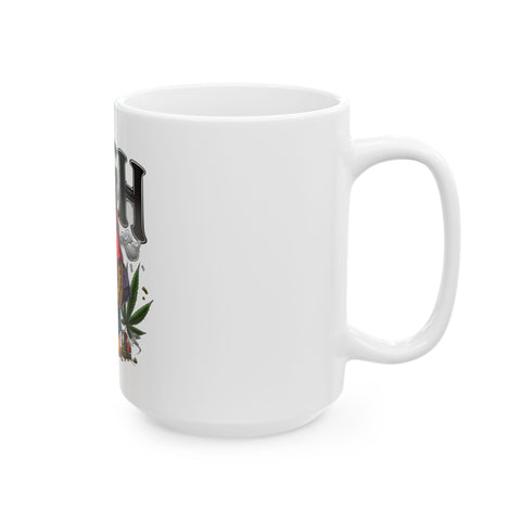 High Vibe Ceramic Mug - 11oz & 15oz - Perfect for Stoners and Cartoon Lovers!