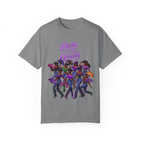 Empowering Women T-Shirt - Boots on the Ground Design - Unisex Garment-Dyed Tee
