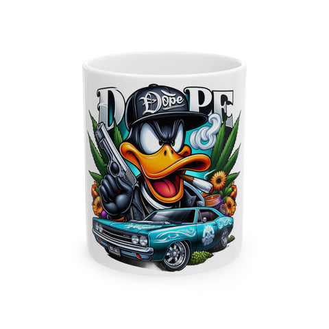 Dope Duck Ceramic Mug - Cool Street Art Design | 11oz & 15oz