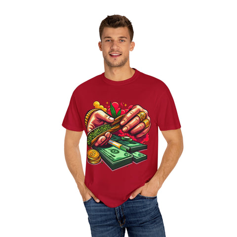 Cool Cannabis Money T-Shirt | Unisex Garment-Dyed Tee