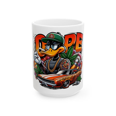 Cool Graffiti Ceramic Mug - 11oz & 15oz | Street Art Vibes for Coffee Lovers