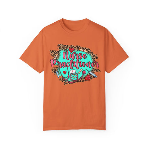 Norse Practitioner T-Shirt - Unisex Garment-Dyed Tee with Leopard Print Design