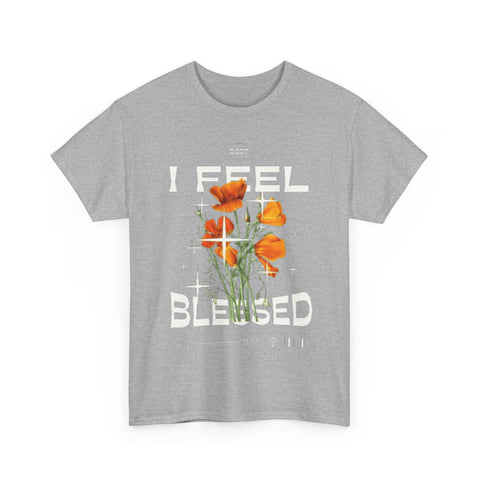 I Feel Blessed Unisex Heavy Cotton Tee - Perfect for Everyday Comfort