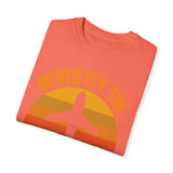 Vintage-Inspired Travel T-Shirt - "Never Fly the A Model of Anything"