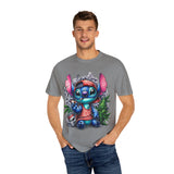 Colorful Stitch Graphic T-Shirt - Unisex Tie-Dye Style for Relaxed Vibes