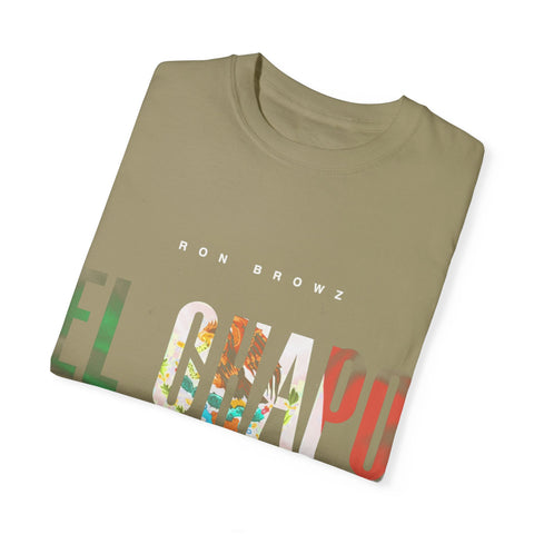 Unisex Garment-Dyed T-Shirt with 'EL CHAPU' Design - Casual Vibe, Perfect for Everyday Wear
