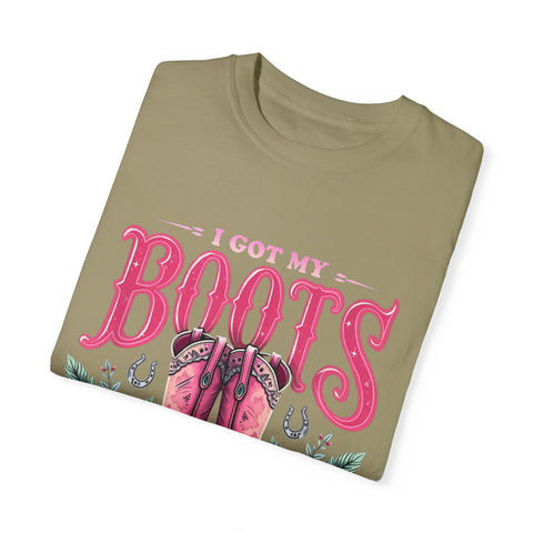 I Got My Boots on the Ground Unisex T-Shirt - Stylish Country Vibe, Perfect for Music Festivals and Casual Outings