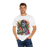 Chill Vibes Skull Graphic T-Shirt – Unisex Garment-Dyed Tee