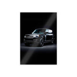 Sleek Black SUV Gloss Poster | Modern Home Decor | Perfect for Car Enthusiasts
